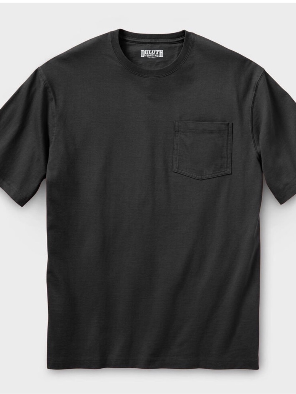 Duluth Trading Co Longtail T Black Short-Sleeve Pocket Tee